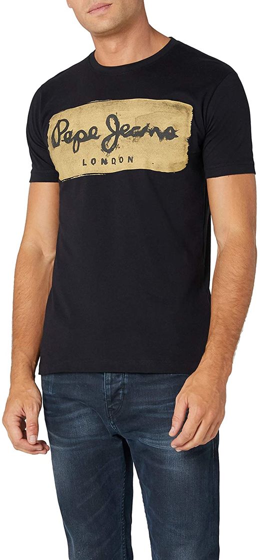 Product Pepe Jeans Original Stretch PM501594 Camiseta, Negro