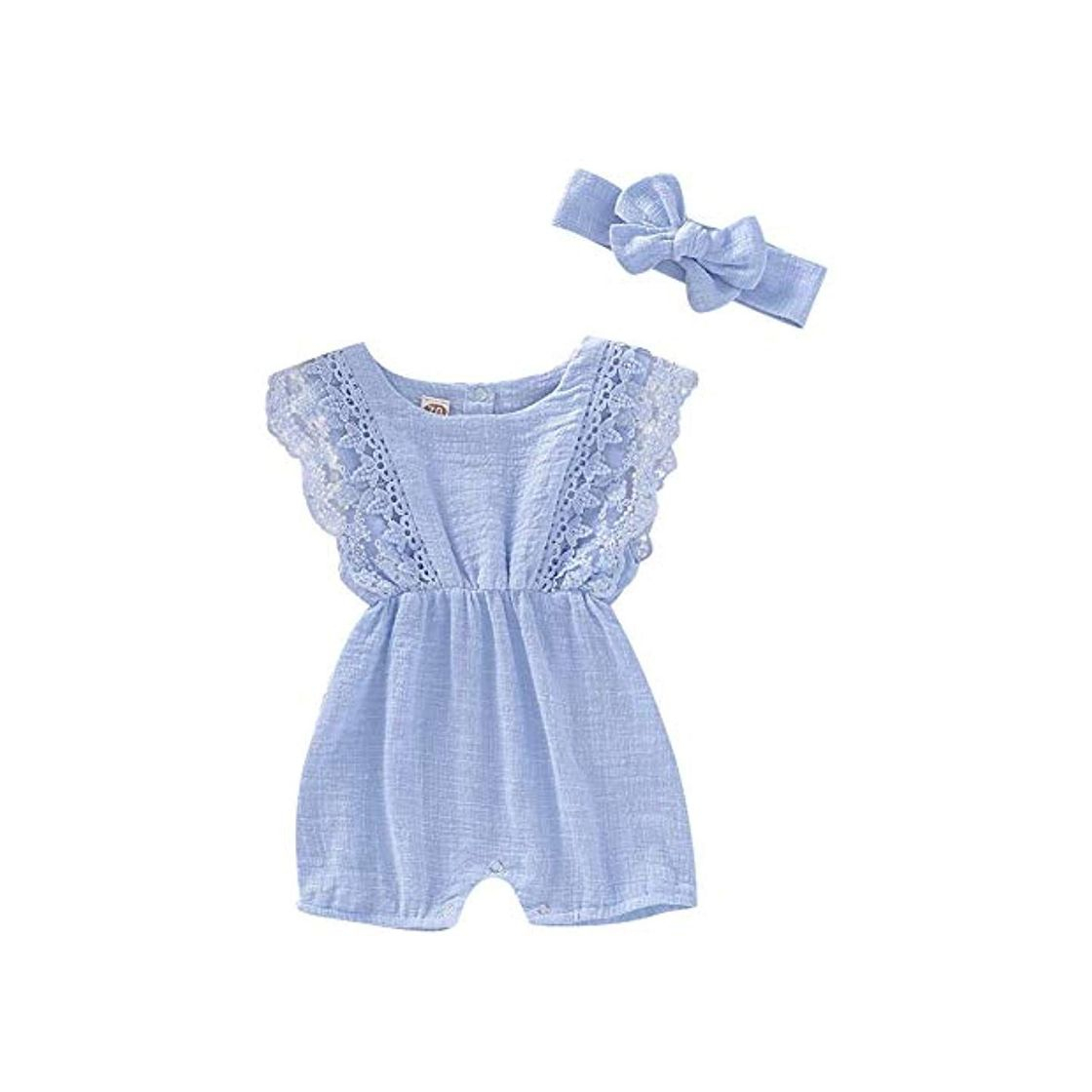 Producto Miyanuby Monos Bebe Niñ Verano Manga de la Colmena con Diadema Cinta