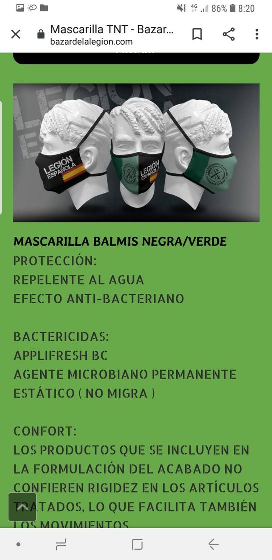 Social MASCARILLA BALMIS NEGRA/VERDE

PROTECCIÓN:
REPELENTE AL AGUA