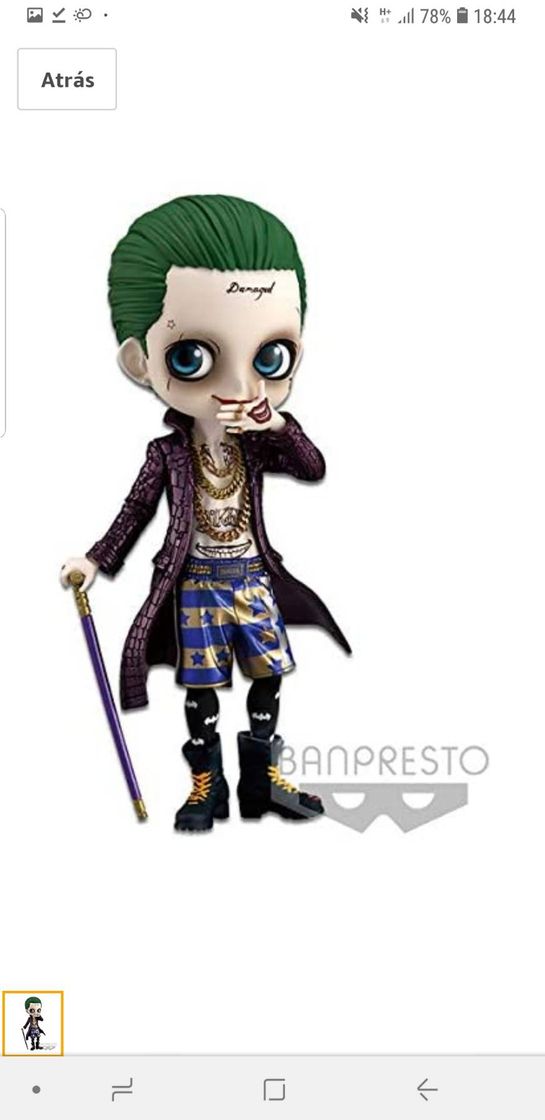 Social Banpresto. Q Posket Suicide Squad Figure Joker DC Comics QPo