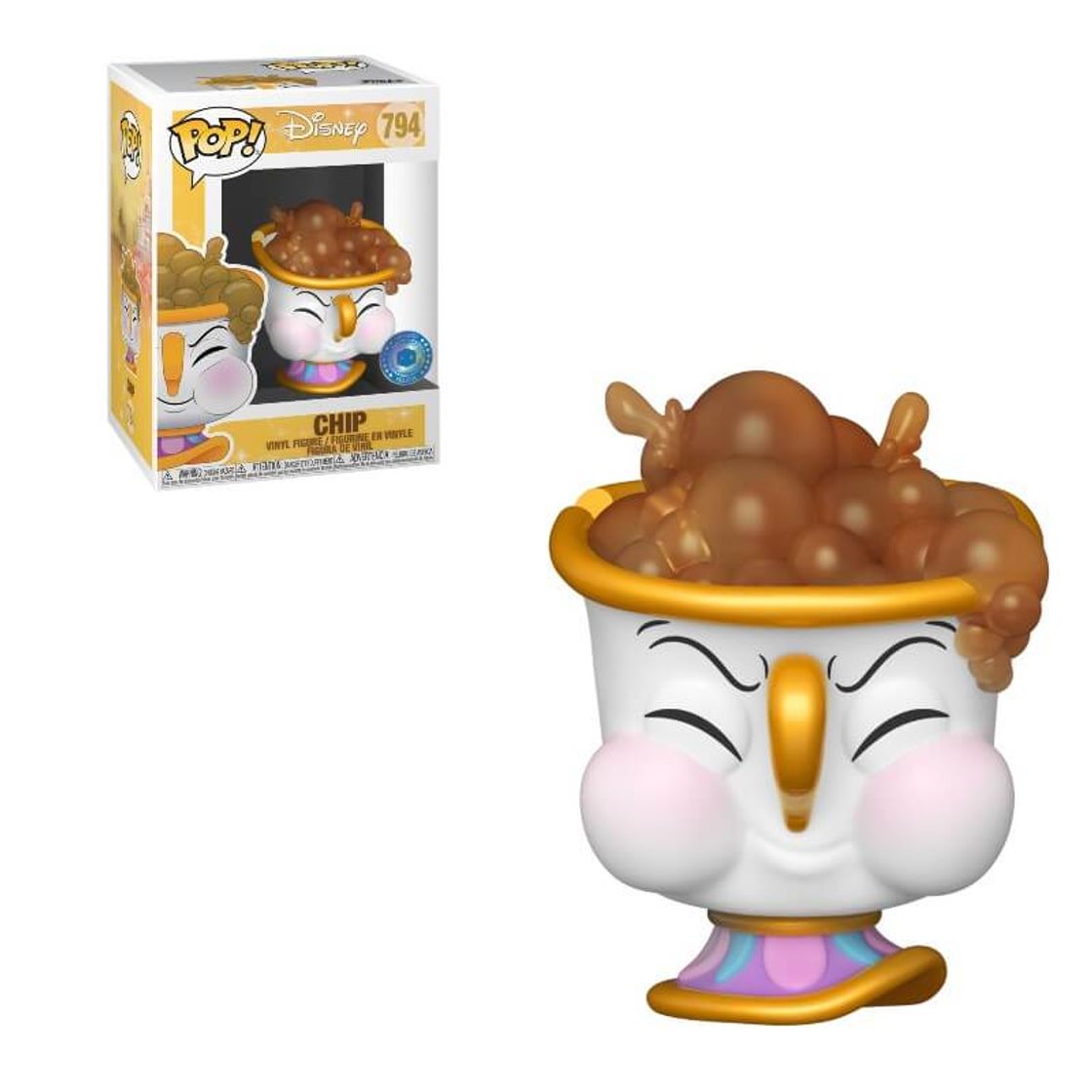 Social Figura Funko Pop! EXC PIAB - Chip Con Burbujas - Disney: La Bella ...