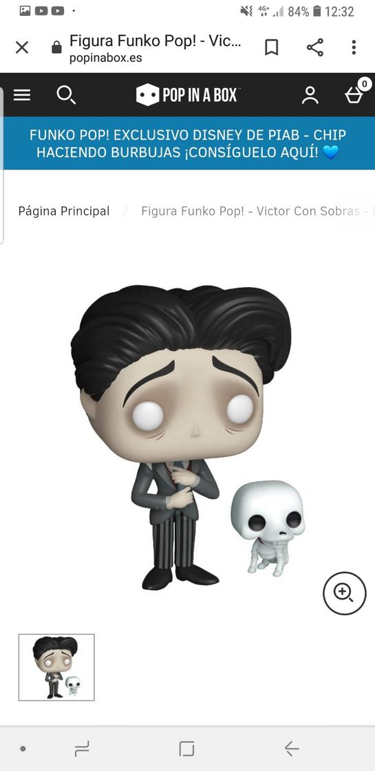 Social Funko Pop Víctor con Sobras (La Novia Cadaver)