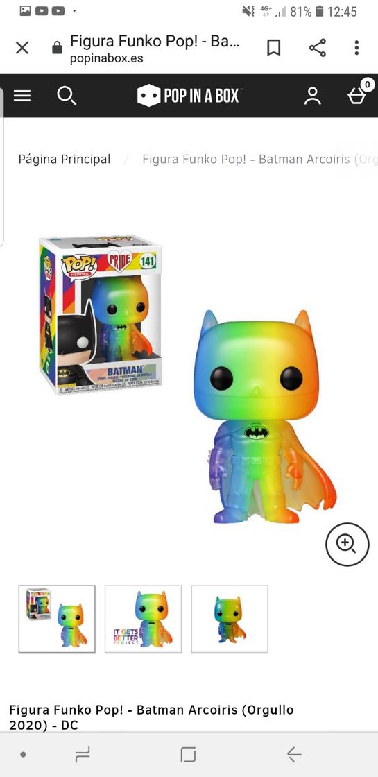Social Figura Funko Pop! - Batman Arcoiris (Orgullo 2020) - DC

