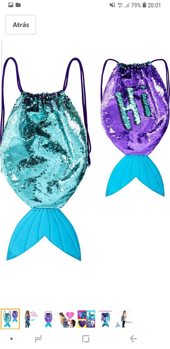 Regalos para Niñas -Mochila Infantil para Niñas Cola de Sire