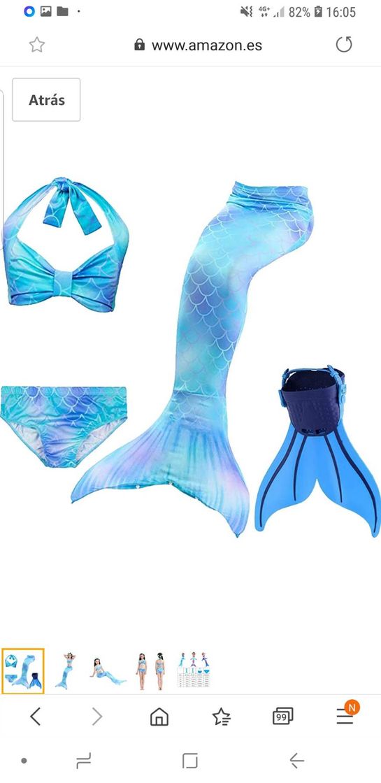 Traje de Baño Sirena de Las Muchachas Bikini Set

￼

￼

￼

￼