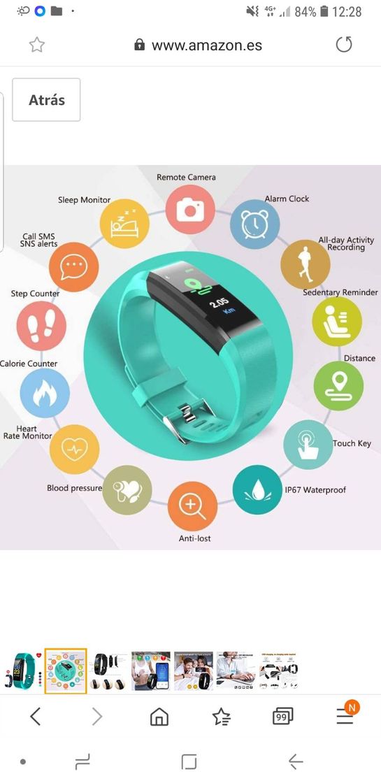 Social F-FISH Fitness Tracker Waterproof, Activity Tracker Watch co