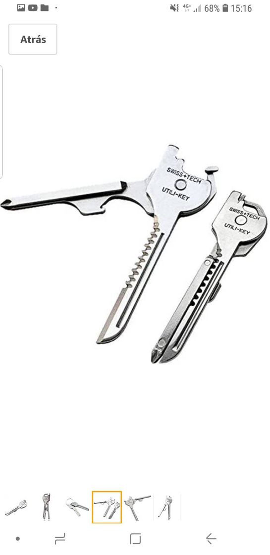 Social Multiherramienta con forma de llave, 6 en 1, multifunción y 