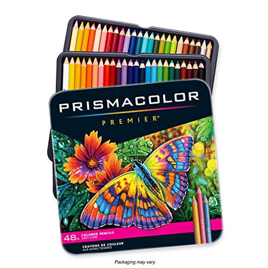 Social Prismacolor Premier color matita impostato 48/Tin-W/due Bonus Artstix