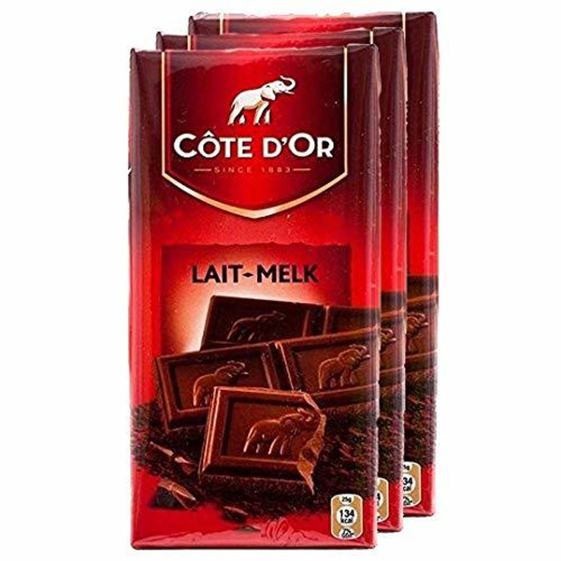 Social Cote D'Or Cote D'Or Leche Con Chocolate 3 X 100g
