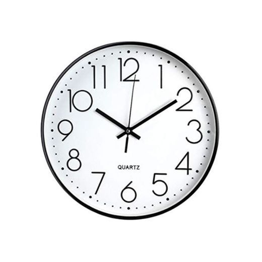 Tebery 30 cm Reloj de Pared sin Tic TAC