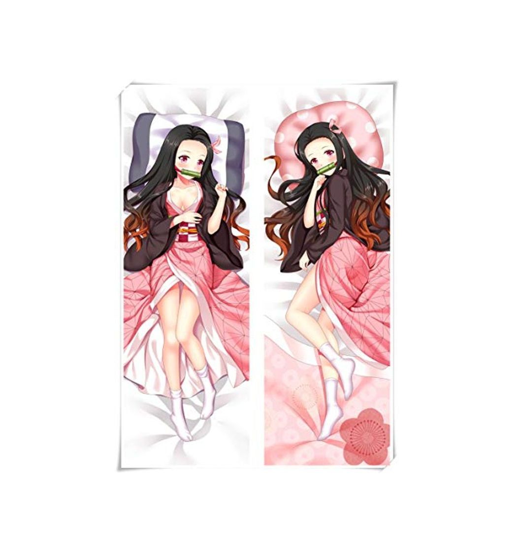 Social JorFeDri Kimetsu no Yaiba Kamado Nezuko Fundas de almohada, Material