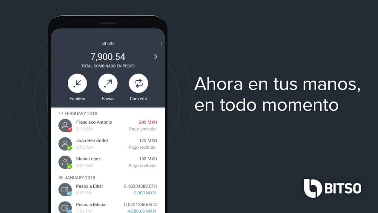 Aplicaciones Bitso una app de wallet en cripto monedas