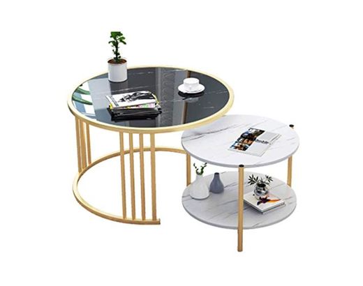 the Creative Round Table Nordic Small Coffee Table Modern Home Living Room Sofa Round Table Bedside Multifunctional Removable Table