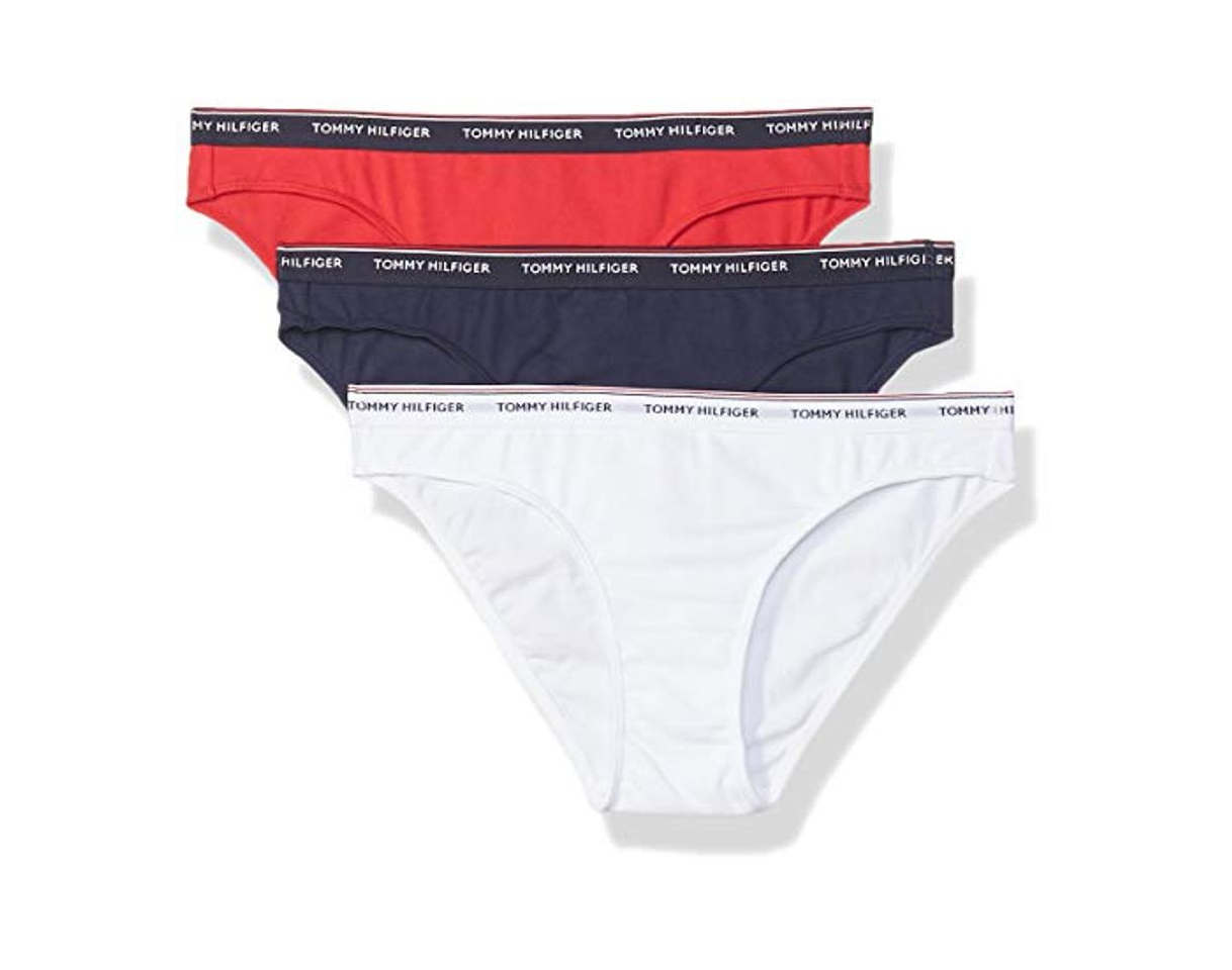 Moda Tommy Hilfiger 3p Bikini Braguita, Rojo