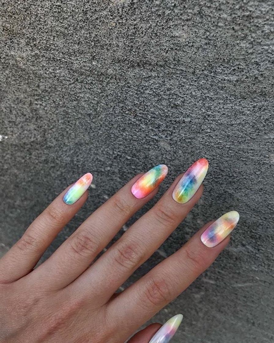 Moda Uñas tie dye