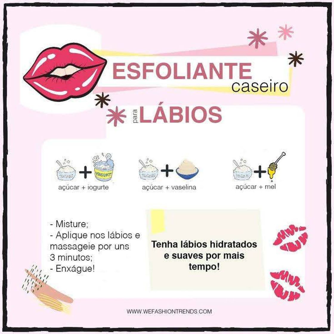 Fashion Esfoliante labial caseiro