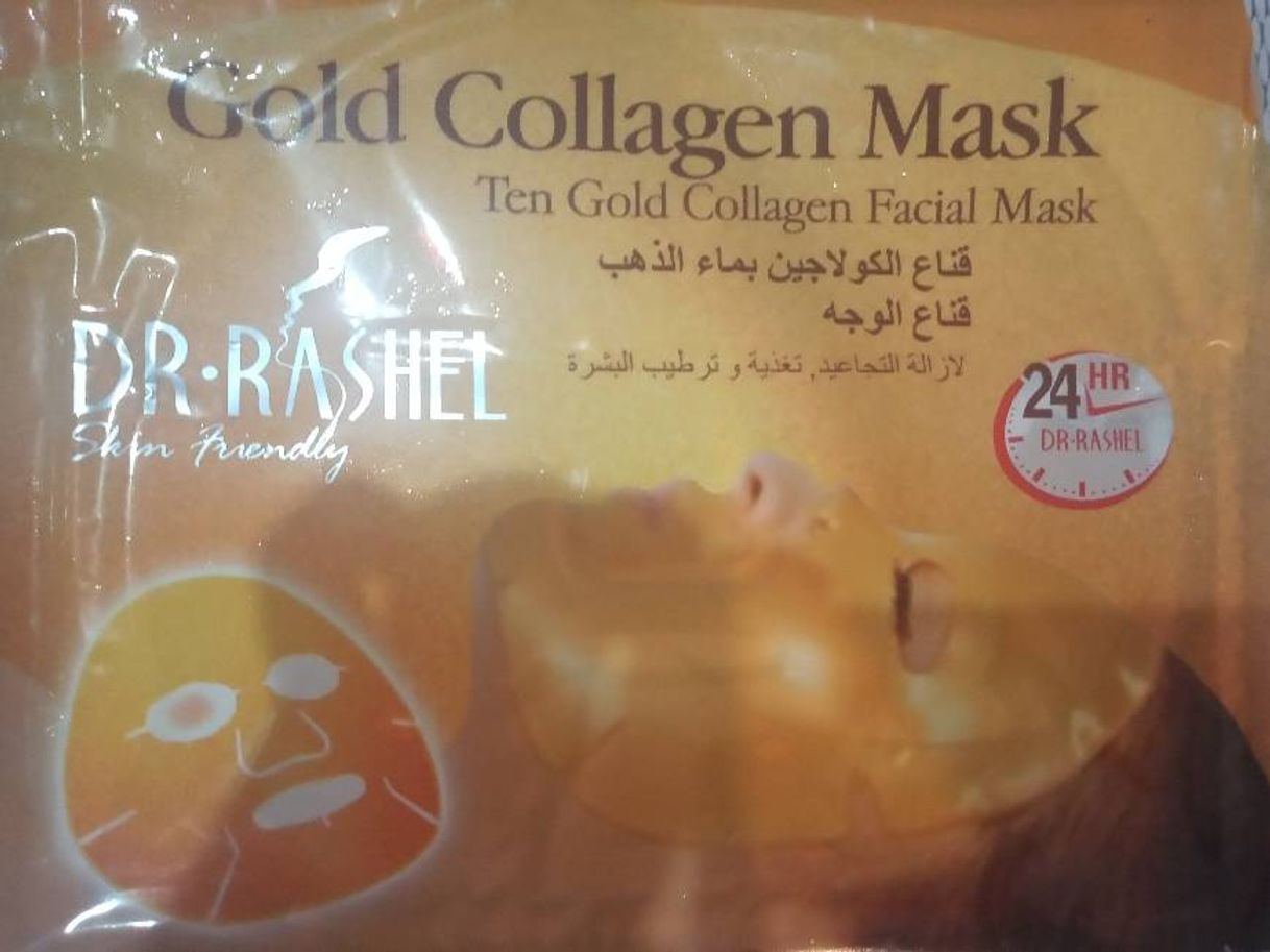 Fashion Máscara facial de ouro 18 k Gold collagen Mask