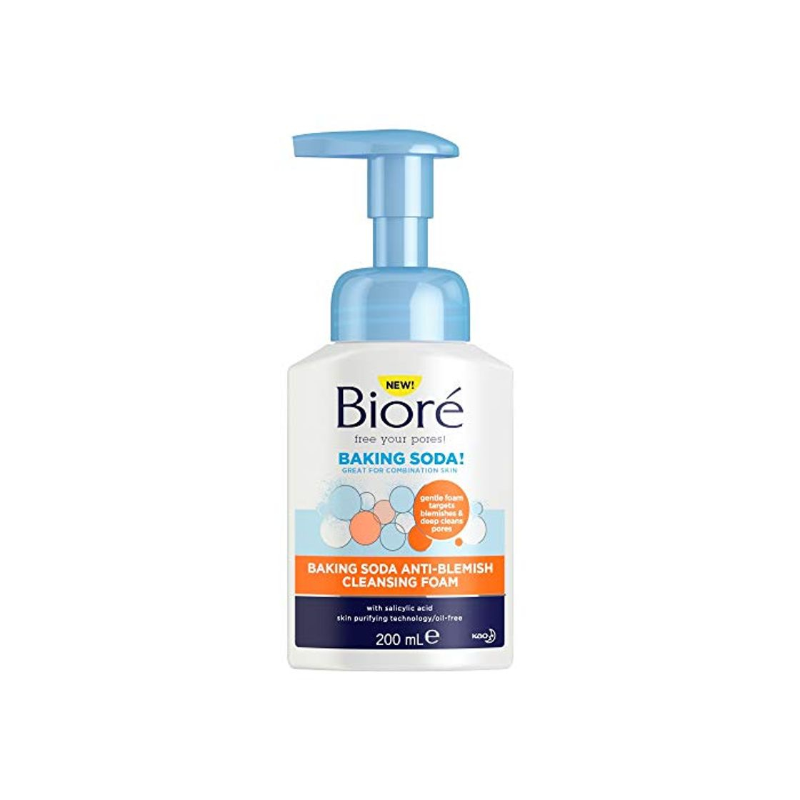 Belleza bioré bicarbonato anti mancha limpieza espuma