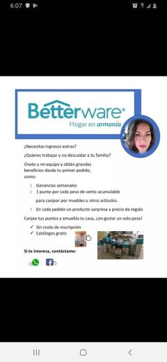 Productos  Betterware Gabriela  Ramirez 