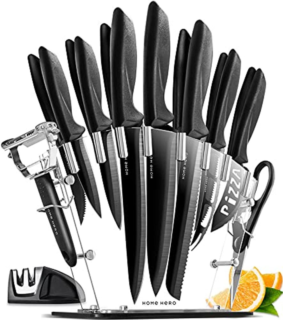 Categoría de hogar 17 Piezas Set Cuchillos Cocina Profesional - Juego de Cuchillos de Cocina