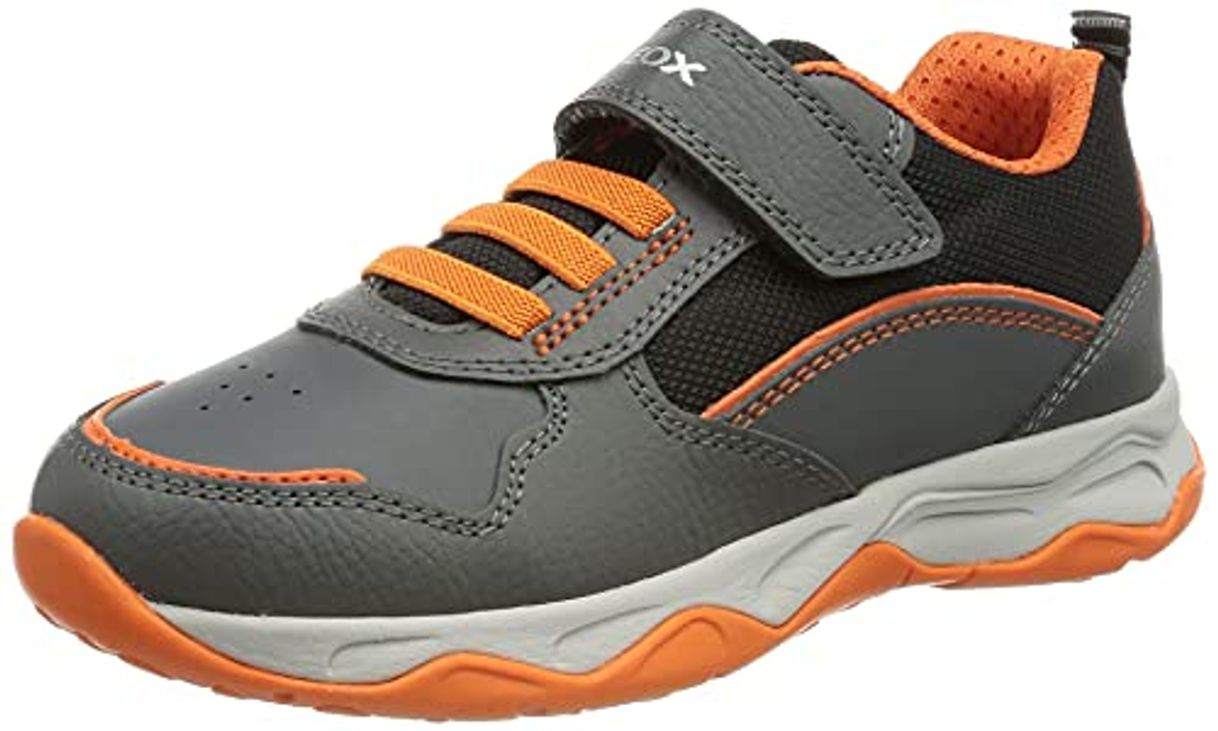 Fashion Geox Junior Boy J CALCO BOY A SNEAKERS DK GREY