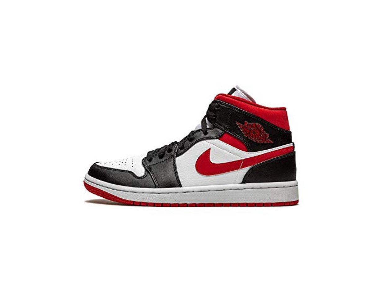 Fashion Nike Air Jordan 1 Mid, Zapatillas de básquetbol Hombre, White