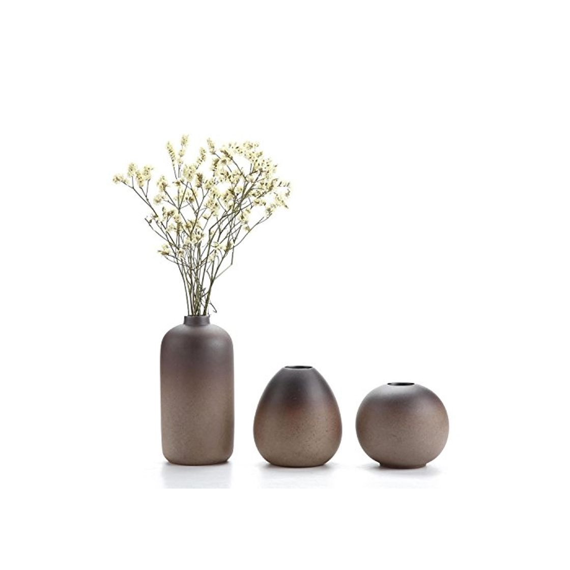 Producto T4U Style Antique Ensembles de Vases en Céramique Décoration d'intérieur Cadeau Idéal Pour le Mariage Vase à Plantes Hydroponiques Pots de Fleurs 1 paquet de 3