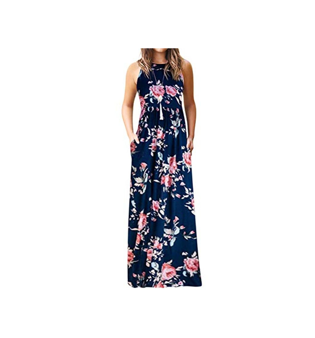 Social YOINS Vestido largo de verano para mujer