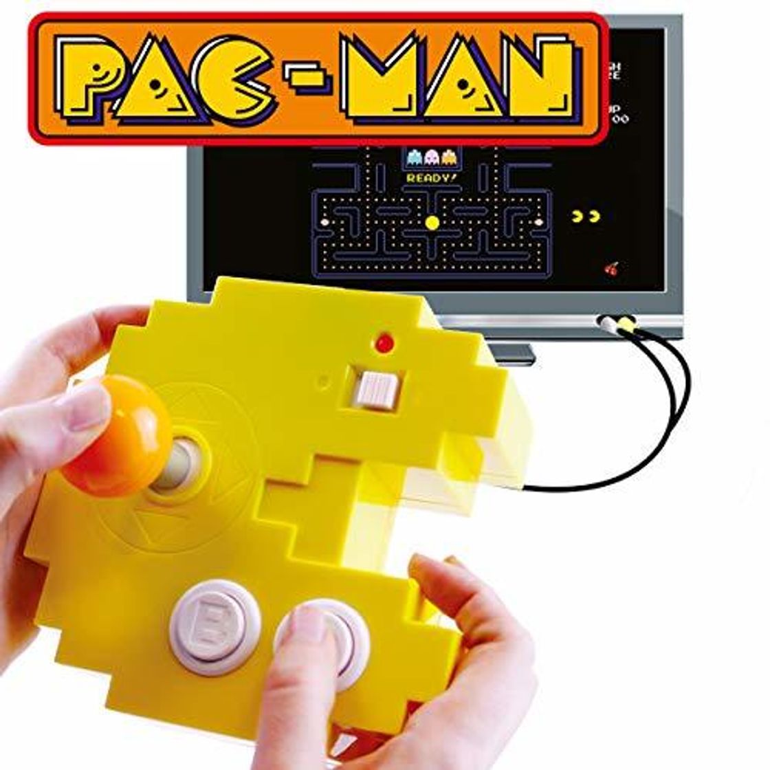 Productos Bandai – Pac-Man – Consola Amarilla Connect & Play