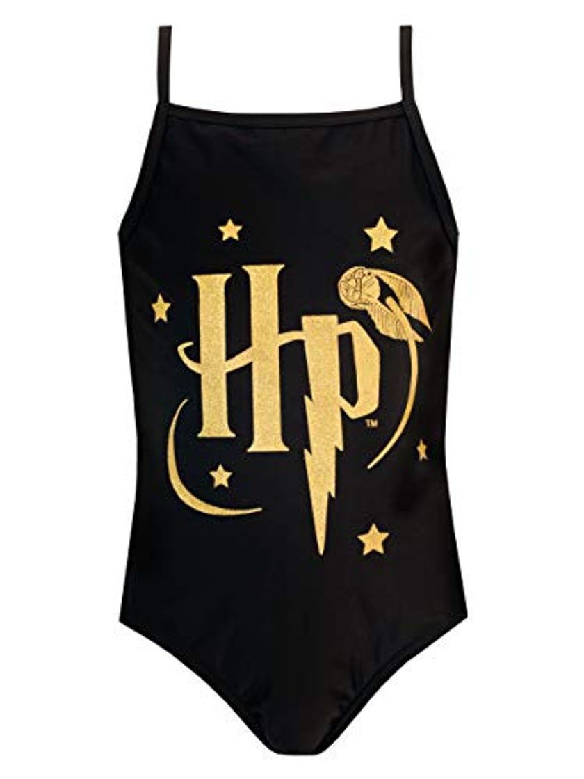 Moda Harry Potter Bañador para Niña Negro 9