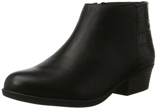 Clarks Addiy Zora, Botas Militar, Mujer, Negro