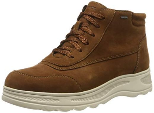 Geox D HOSMOS B ABX D, Botas Chukka para Mujer, Marrón