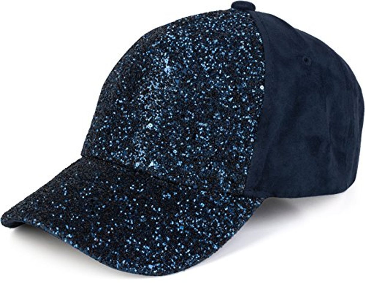 Fashion styleBREAKER Gorra de 6 Paneles con Lentejuelas y Ante, óptica de Ante,