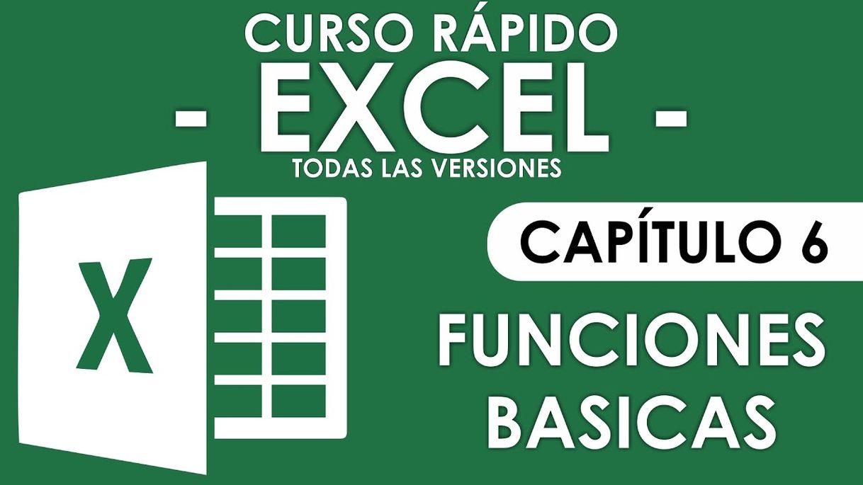 Moda Curso Excel - Capitulo 6 (Funciones Básicas) - YouTube