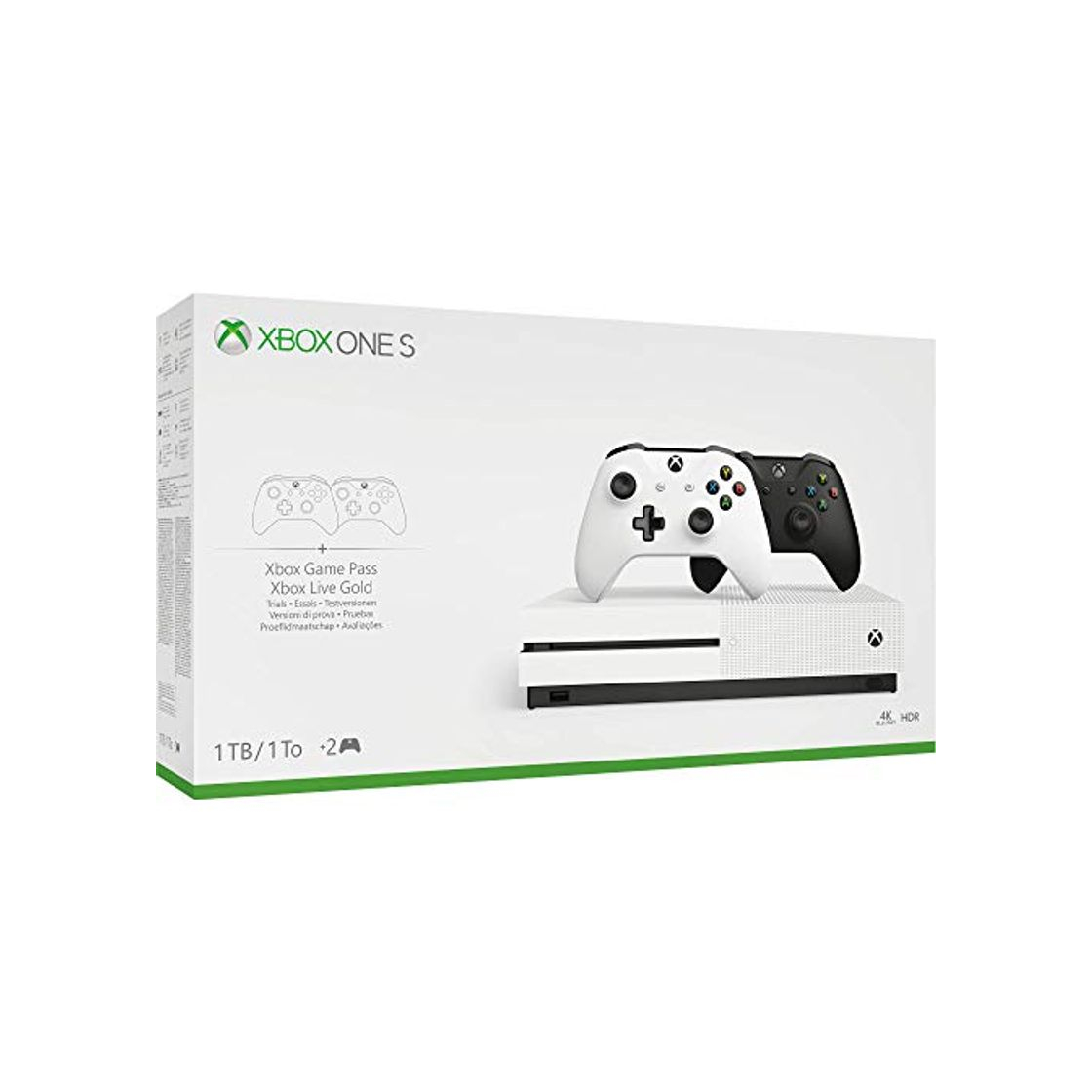 Electrónica Pack Xbox One S con 2 mandos