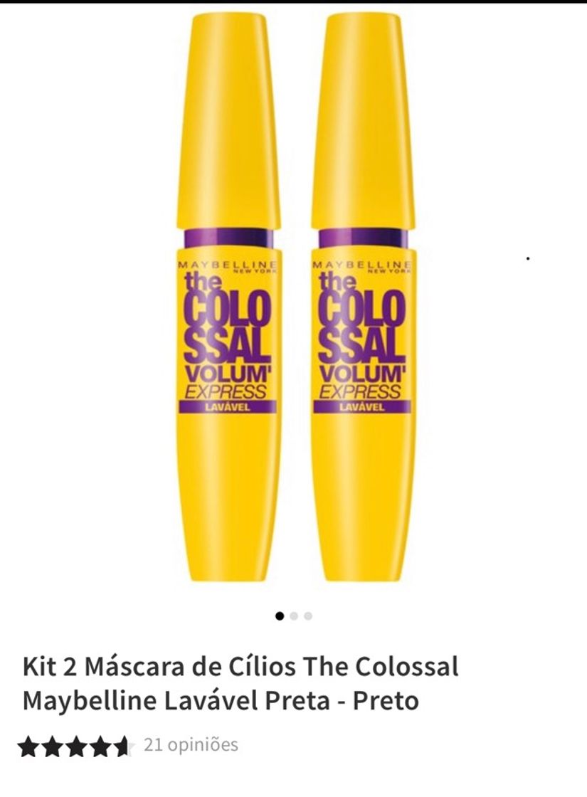 Moda Kit 2 máscaras The colossal maybelline 