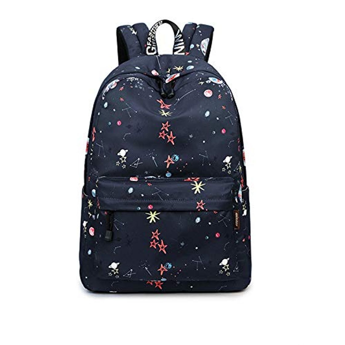 Moda HEIMIAOMIAO Mochila señora Moda Wat erproof Tela Mujer Mochilas Negro Gran capacidad Patrón