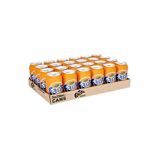 Fanta Refresco de naranja - Paquete de 24 x 330 ml -