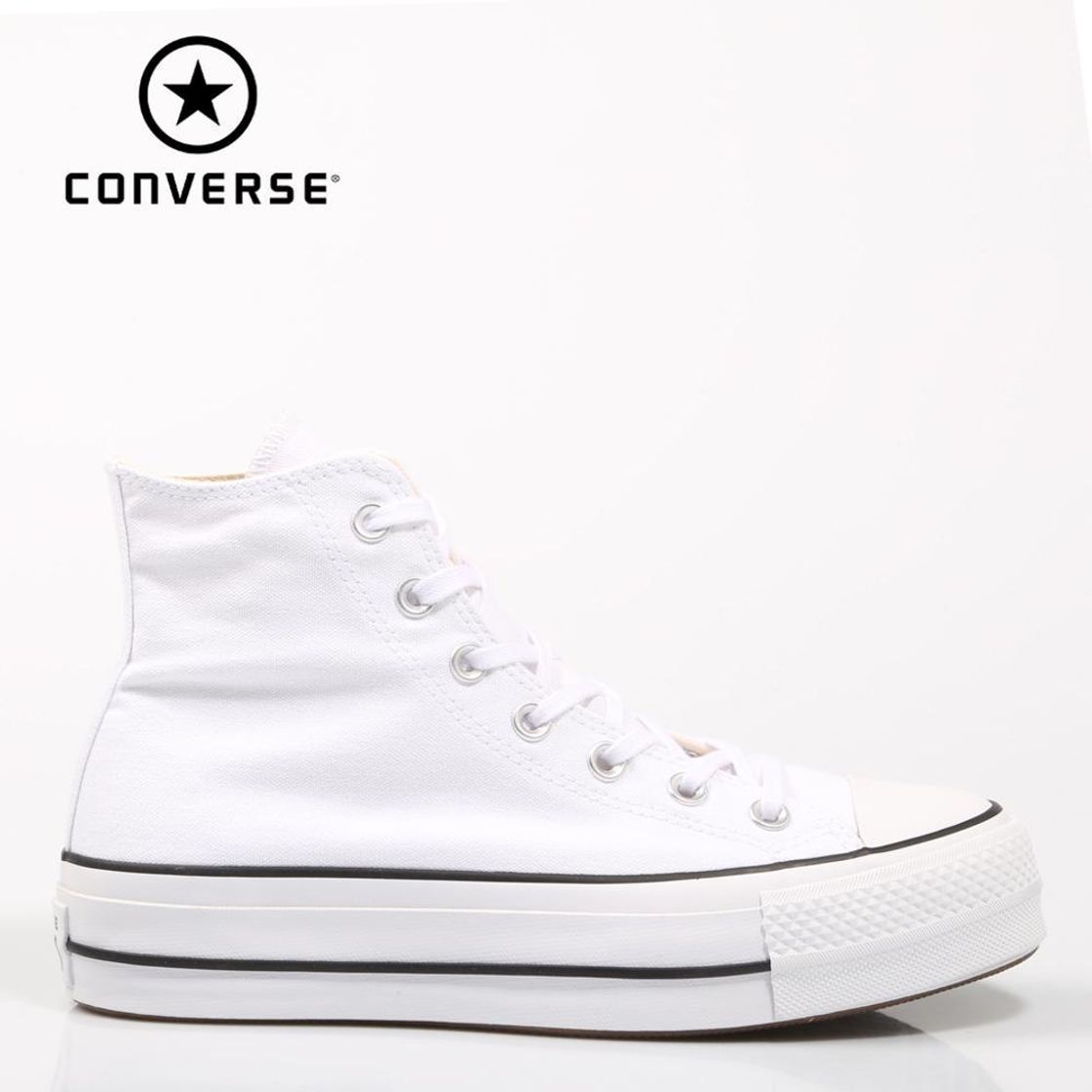Social Converse Chuck Taylor CTAS Lift Hi, Zapatillas para Mujer, Negro