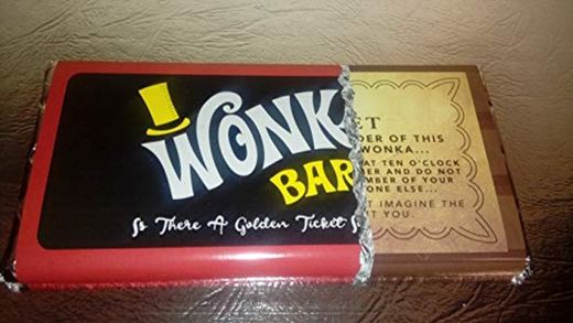 WILLY WONKA with GOLD TICKET ON WRAPPER and INSIDE