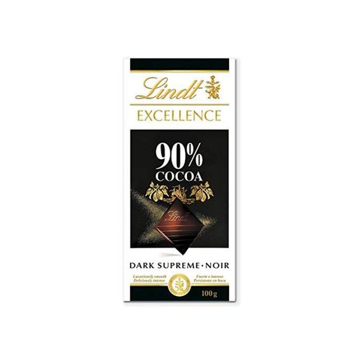 Tableta de chocolate negro Lindt Excellence 90% Cacao