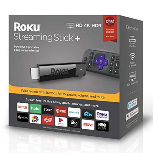 Roku Streaming Stick+ Media Player 3810R 4K UHD