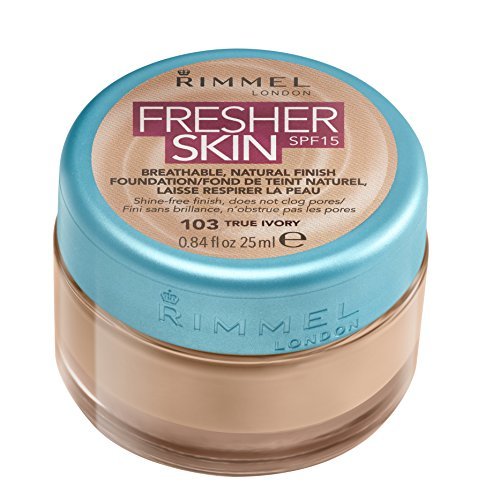 Beauty Rimmel London Fresher Skin Base de Maquillaje Tono 103 True Ivory