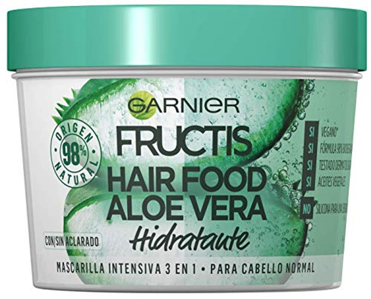 Garnier Fructis Hair Food Mascarilla Capilar 3 en 1 Aloe Vera Hidratante