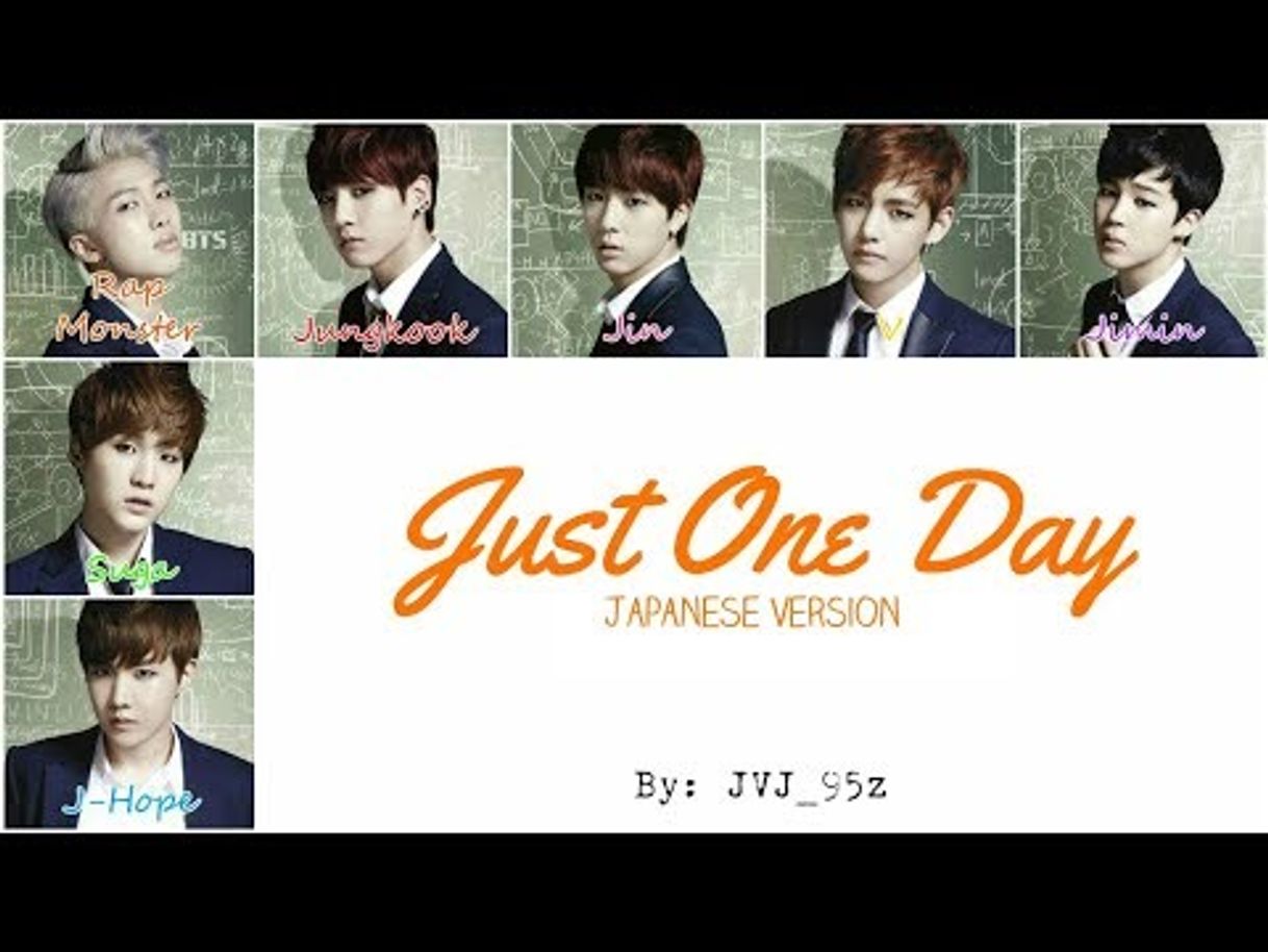 Canción Just one day - Japanese version