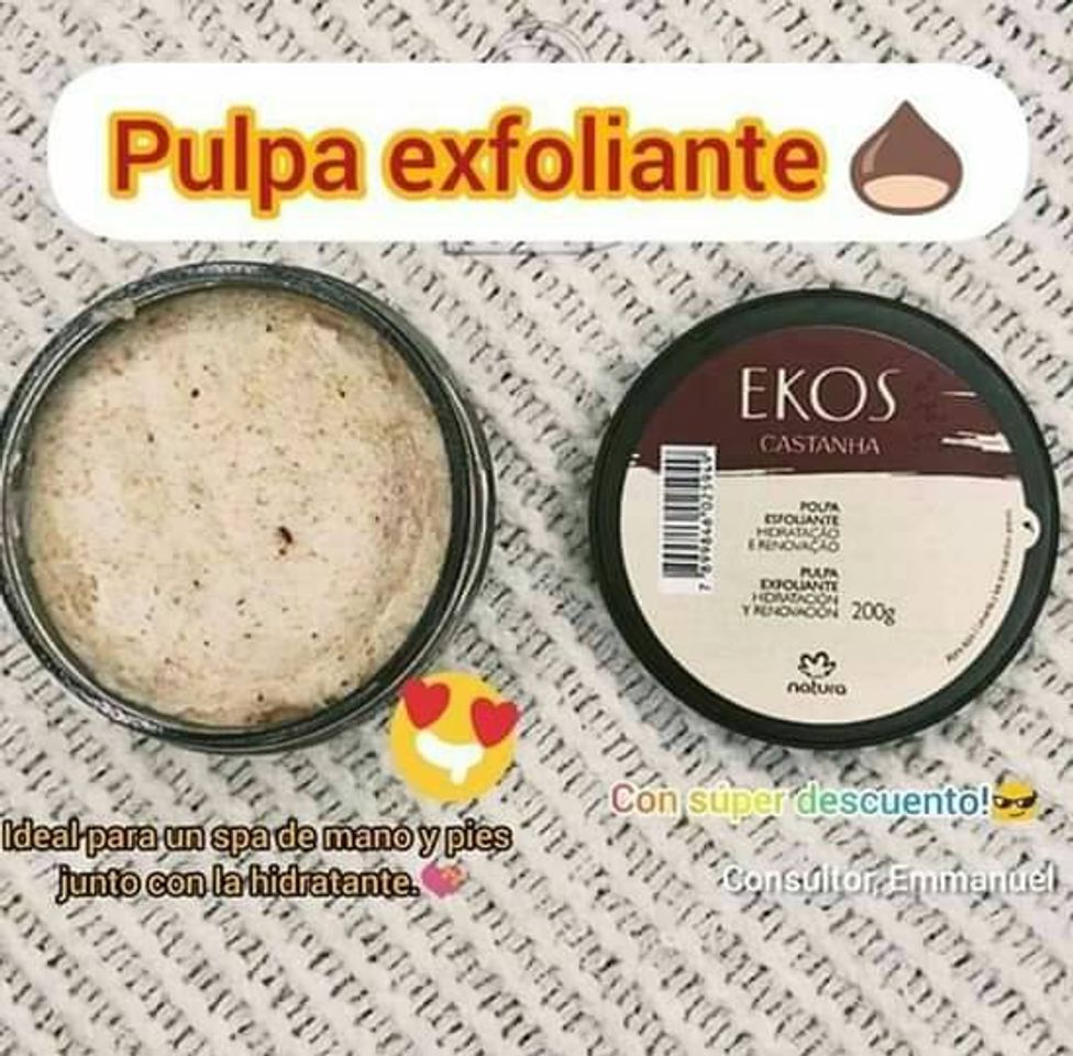 Product Pulpa exfoliante corporal Ekos Castaña 