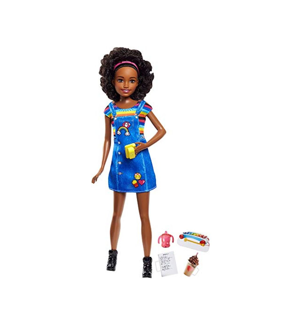 Productos Barbie - Muñeca afroamericana, quiero ser niñera -