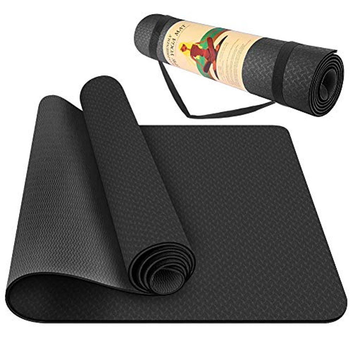 Producto Swonuk Esterilla Yoga Antideslizante ecológico TPE Colchoneta de Yoga Pilates Mat para