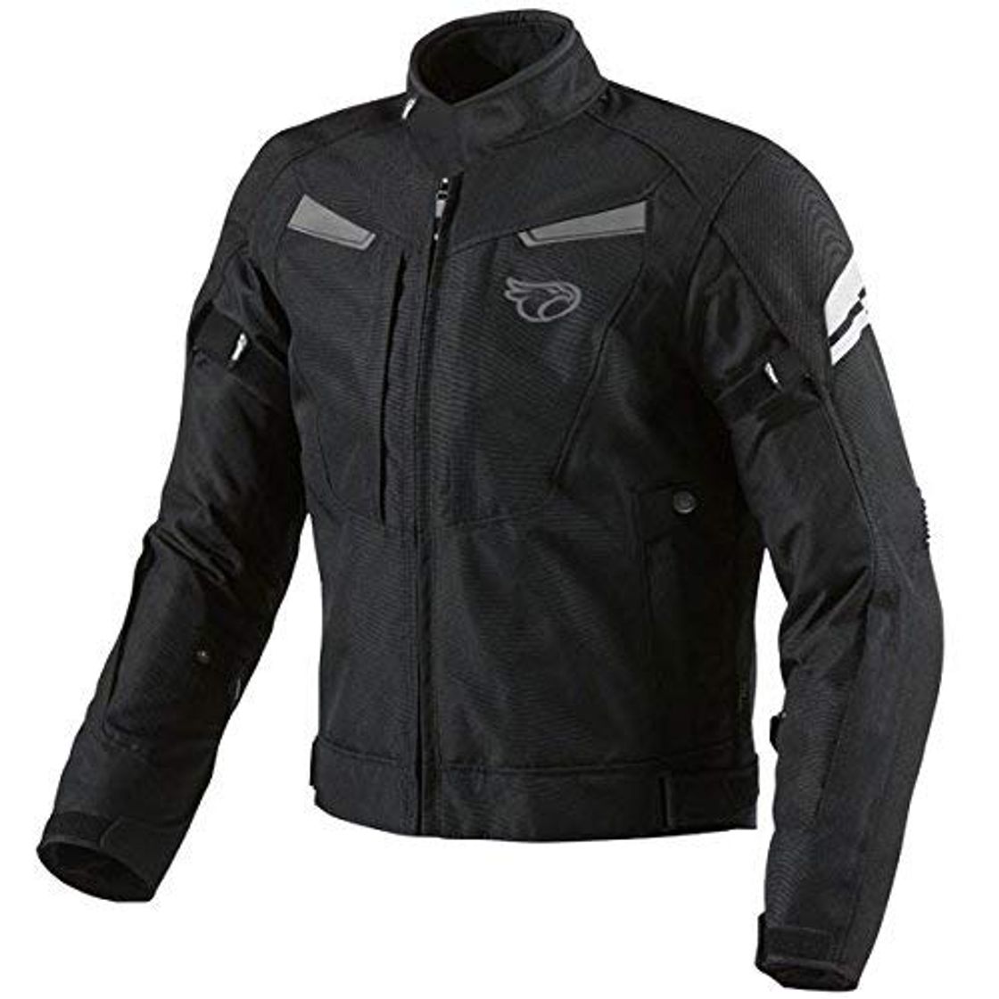 Social Chaqueta Jet Motorcylce Motorbike multi-funcional, negro, hombre mujer, negro, L