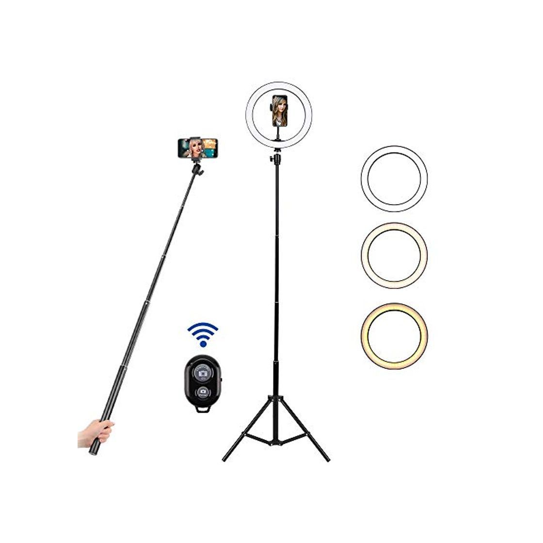 Social BLOOMWIN Anillo de Luz LED Regulable 10" para Fotografía Aro de Luz